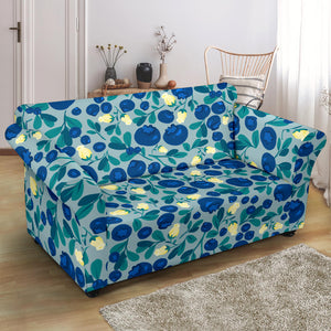 Blueberry Design Pattern Loveseat Couch Slipcover