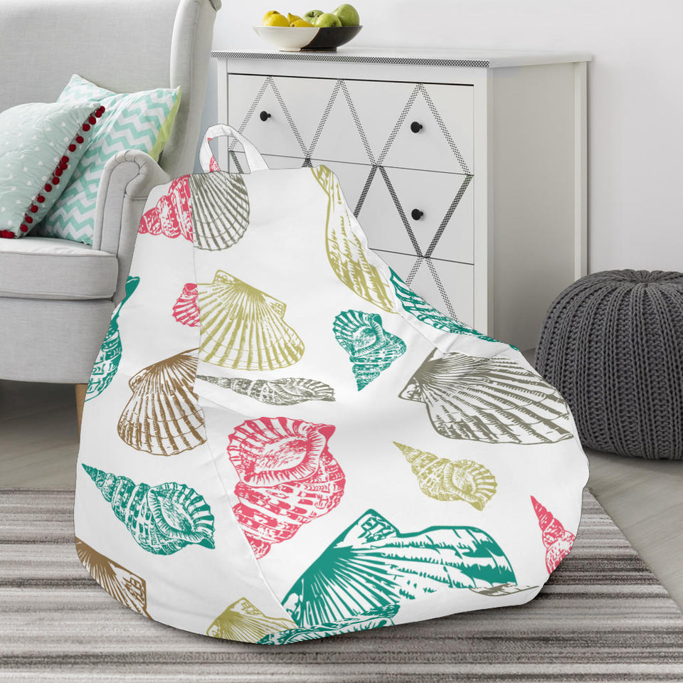 Colorful Shell Pattern Bean Bag Cover