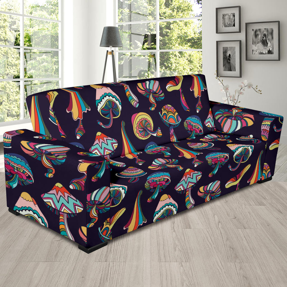 Colorful Mushroom Pattern Sofa Slipcover