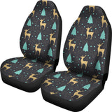 Deers Star Tree Pattern Universal Fit Car Seat Covers