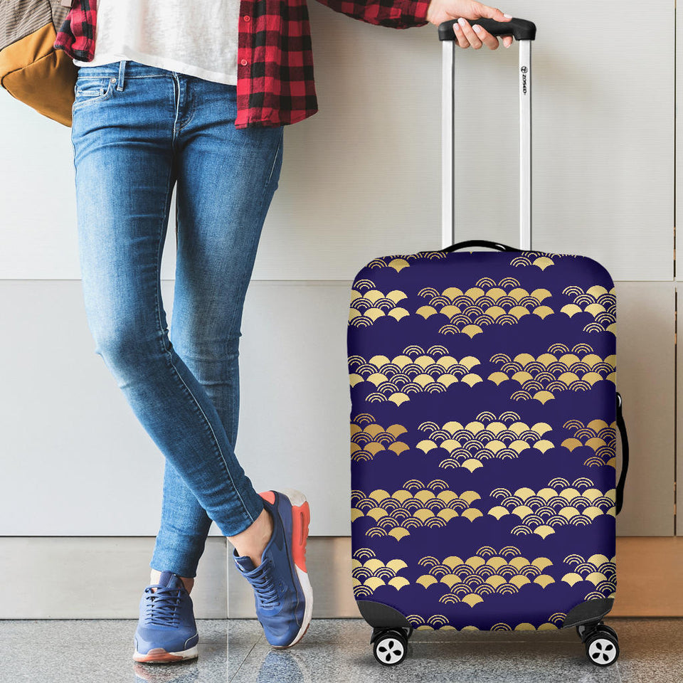 Beautiful Japanese Fan Pattern Luggage Covers