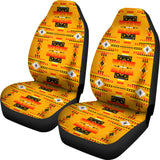 Seven Tribes Orange Car Seat Covers