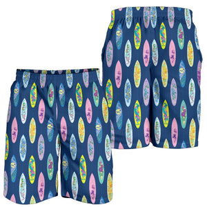 Surfboard Pattern Print Design 03 Men Shorts
