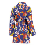 Goldfish Pattern Print Design 04 Women's Bathrobe