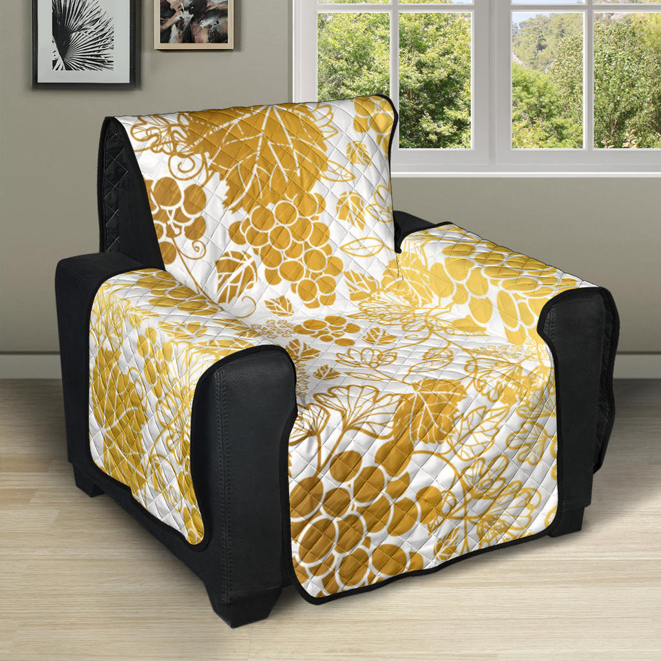 Gold grape pattern Recliner Cover Protector