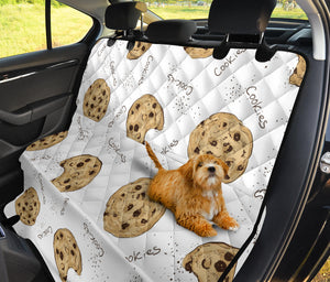 Sketch Style Cookie Pattern Dog Car Seat Covers