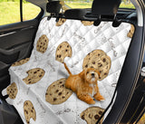 Sketch Style Cookie Pattern Dog Car Seat Covers