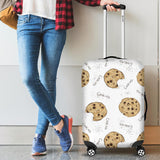Sketch Style Cookie Pattern Cabin Suitcases Luggages