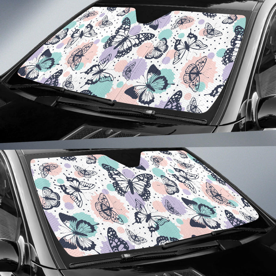 Butterfly Pattern Car Sun Shade