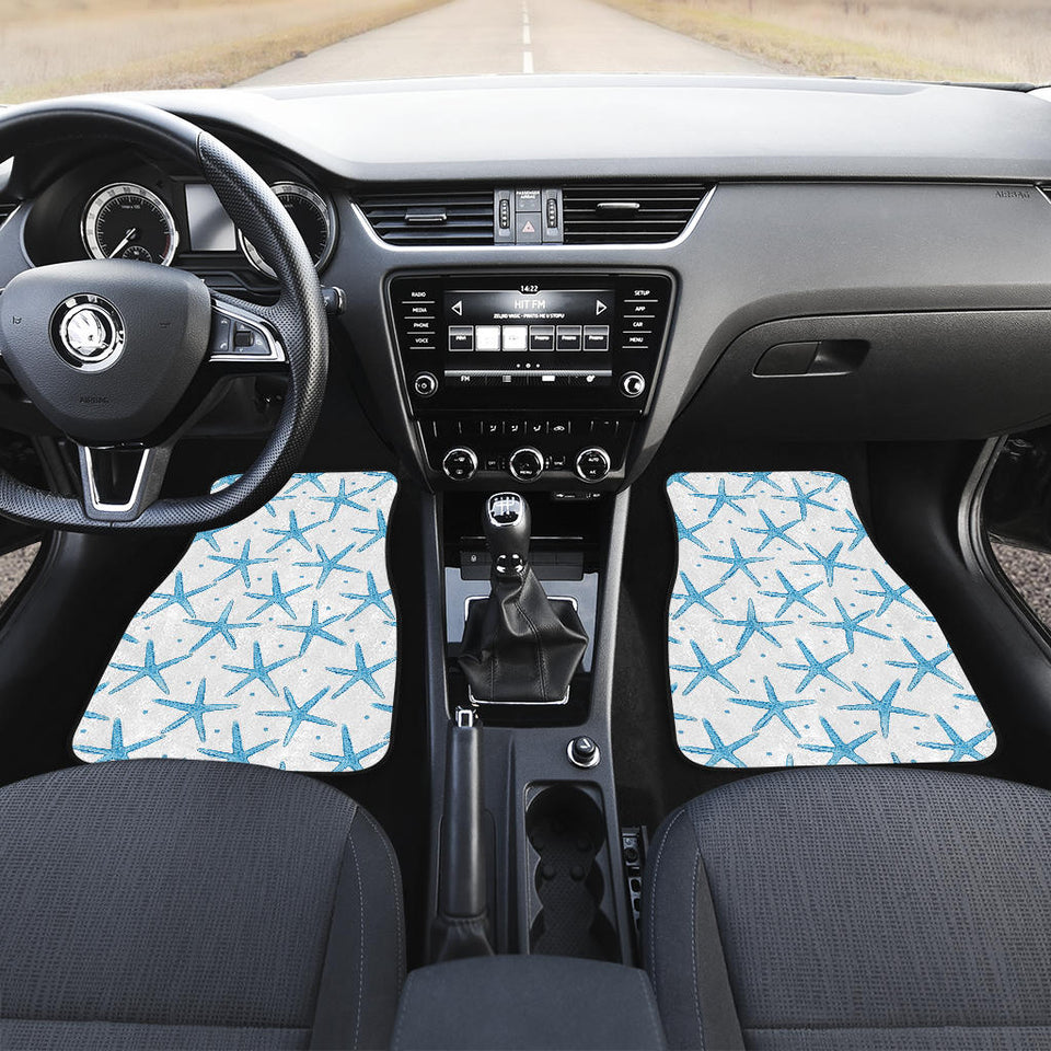 Watercolor Starfish Pattern Front Car Mats