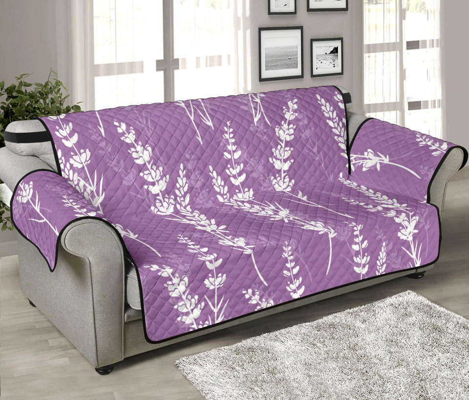 Lavender flowers purple pattern Sofa Cover Protector