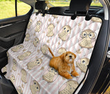 Cute Owl Leaf Dog Car Seat Covers