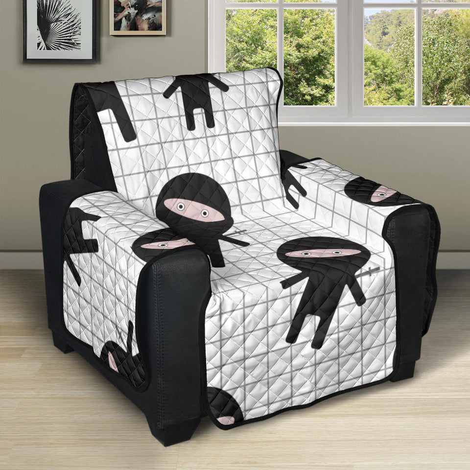Ninja pattern plaid background Recliner Cover Protector