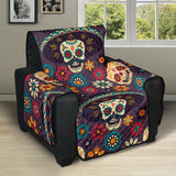 Sugar skulls flower maxican pattern Recliner Cover Protector