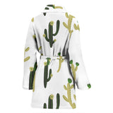 Cute Cactus Pattern Women'S Bathrobe