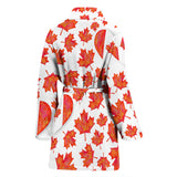 Canada Pattern Print Design 02 Women's Bathrobe