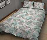 Shell polynesian tribal  Quilt Bed Set