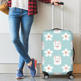 Maneki Neko Lucky Cat Sakura Luggage Covers