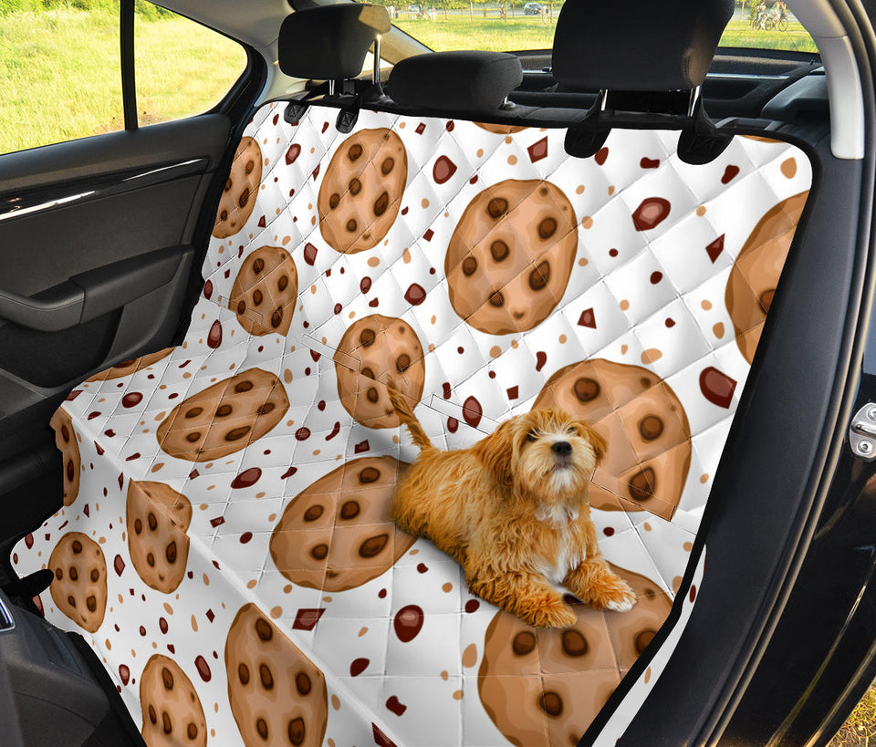 Chocolate Chip Cookie Pattern Dog Car Seat Covers