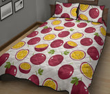 Passion fruit design pattern Quilt Bed Set