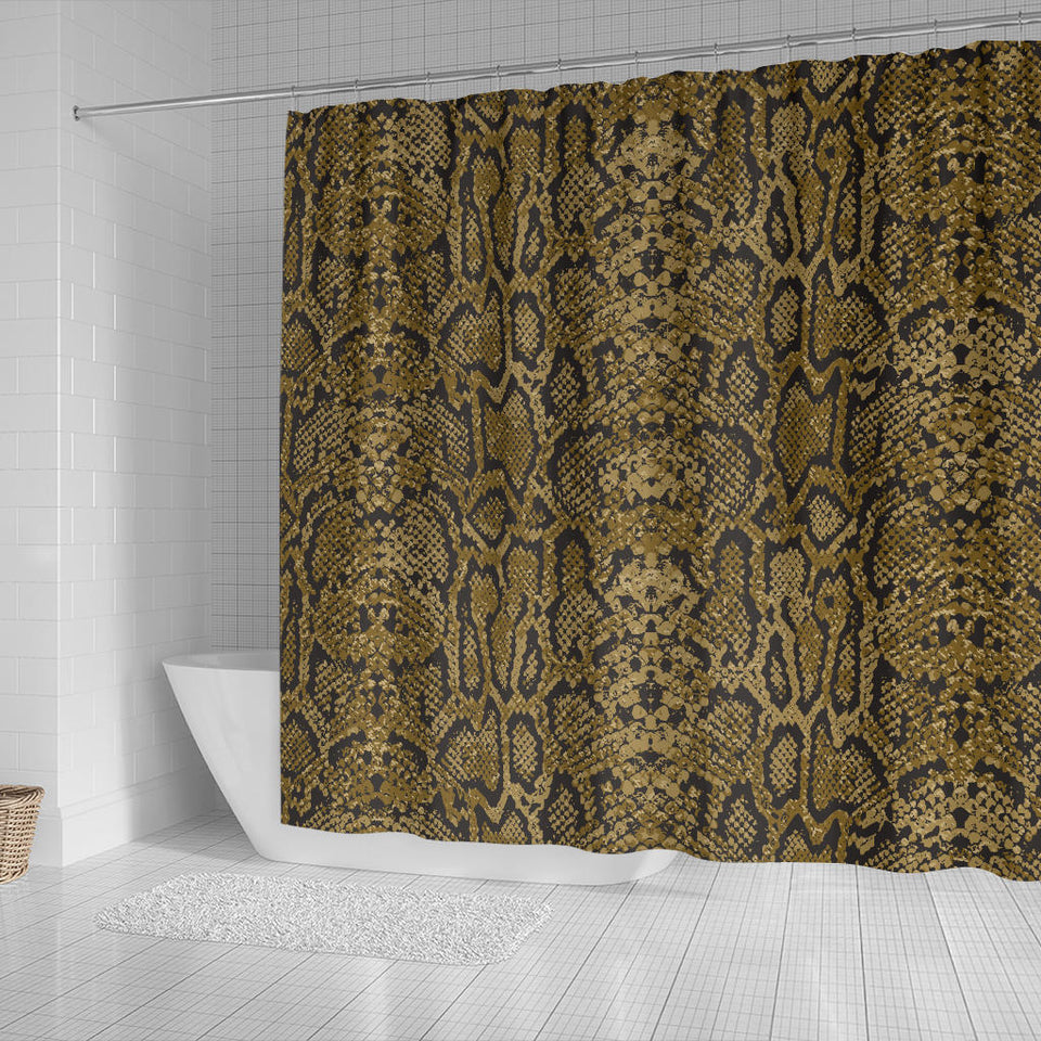 Snake Skin Pattern Shower Curtain Fulfilled In US