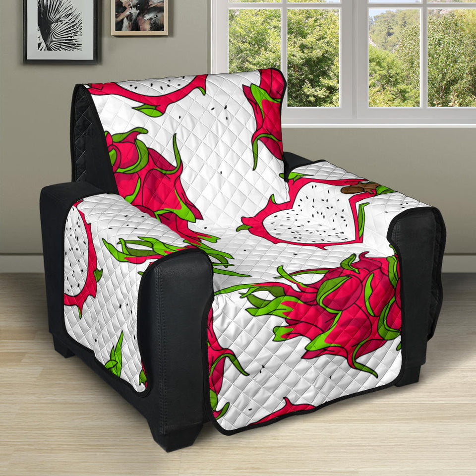 dragon fruits white background Recliner Cover Protector