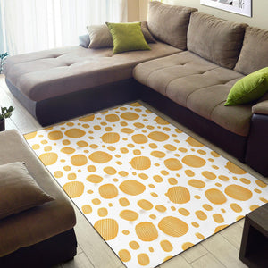 Potato Chips Pattern Print Design 03 Area Rug