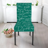 Math Pattern Print Design 01 Dining Chair Slipcover