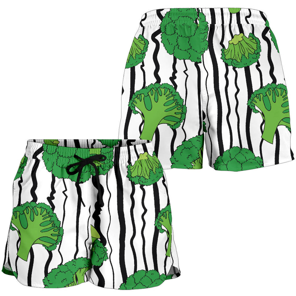 Cool Broccoli Pattern Women Shorts