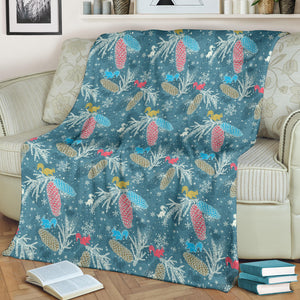 Squirrel Pattern Print Design 01 Premium Blanket