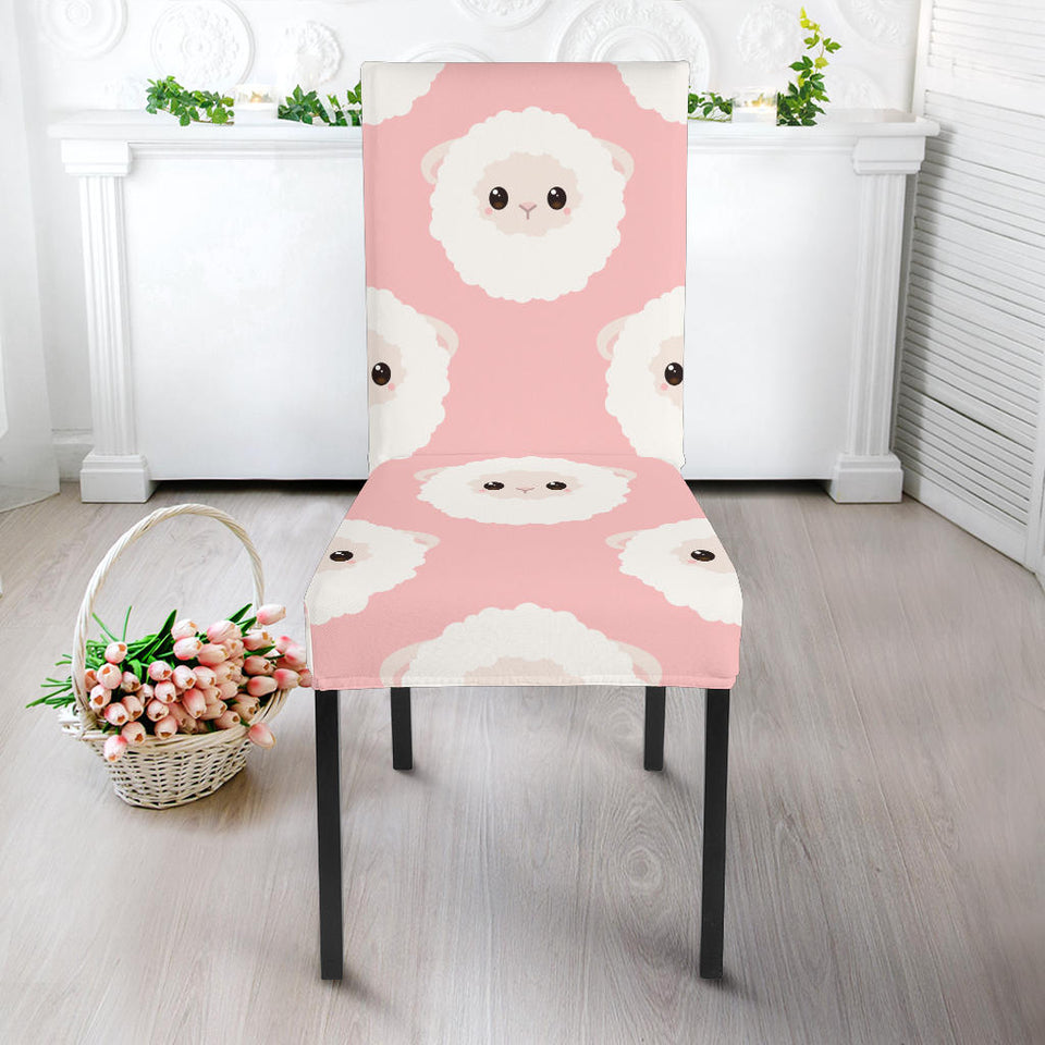 Cute Sheep Pattern Dining Chair Slipcover