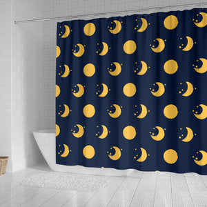 Moon Star Pattern Shower Curtain Fulfilled In US