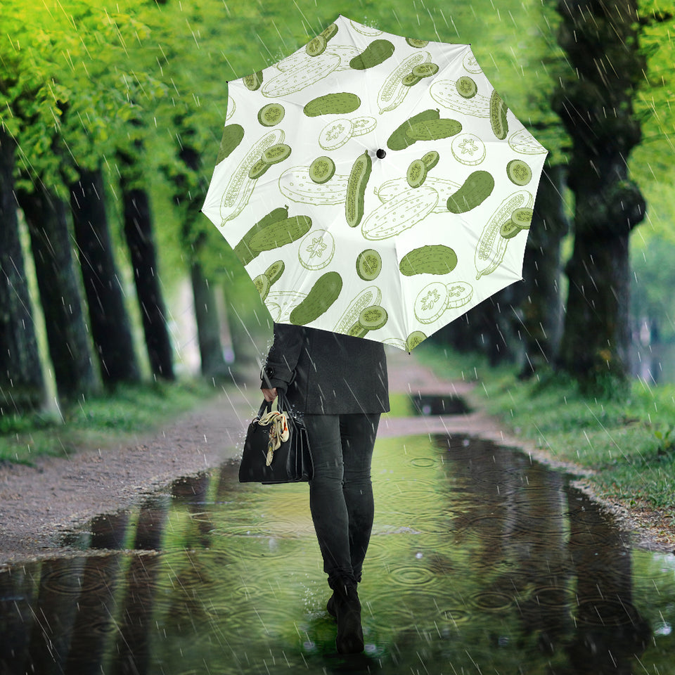Cucumber Sketch Pattern Umbrella