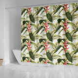 Heliconia Pattern Shower Curtain Fulfilled In US
