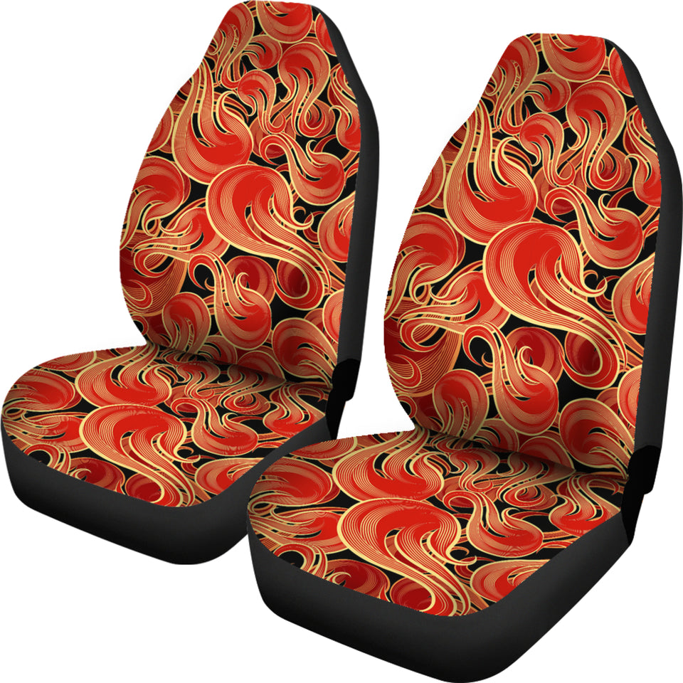 Fire Flame Pattern Universal Fit Car Seat Covers