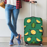 Durian Pattern Green Background Luggage Covers