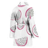 Dragon Fruit Pattern Women'S Bathrobe