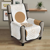 Gold Texture mushroom pattern Chair Cover Protector
