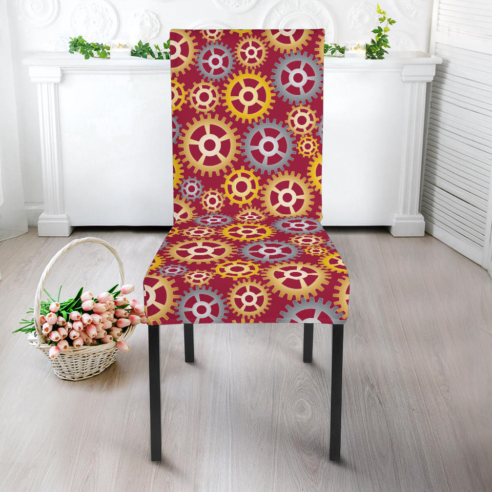 Gear Pattern Print Design 04 Dining Chair Slipcover