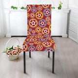 Gear Pattern Print Design 04 Dining Chair Slipcover