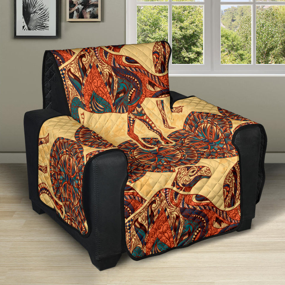 Camel polynesian tribal design pattern Recliner Cover Protector