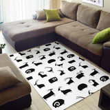 Goat Ram Pattern Area Rug