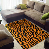 Bengal Tigers Skin Print Pattern Background Area Rug