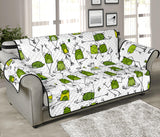 Sketch funny frog pattern Sofa Cover Protector