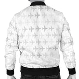 Airplane Print Pattern Men'S Bomber Jacket