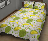 Durian pattern background Quilt Bed Set