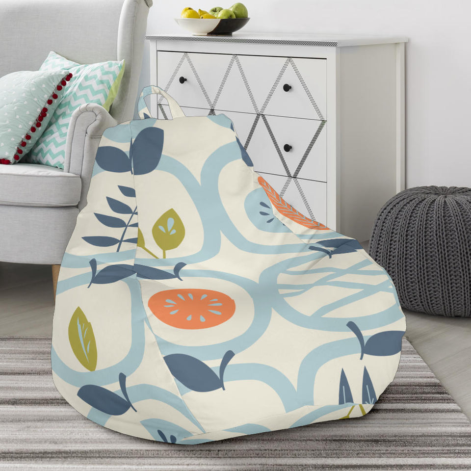 Apples Leaves Pattern Bean Bag Cover