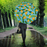 Banana Leaves Banana Design Pattern Umbrella