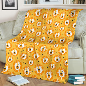 Lion Pattern Print Design 03 Premium Blanket