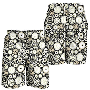 Gear Pattern Print Design 02 Men Shorts